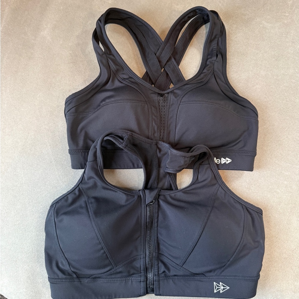 Black Women's Sports Bra Set Small plus